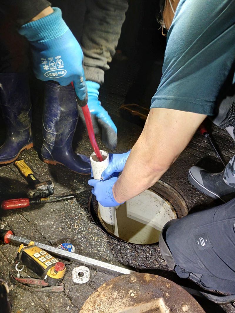 하수구 작업 8