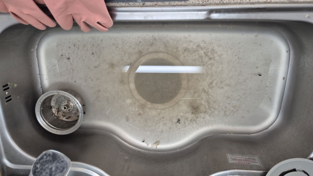 싱크대 막힘 작업 현장