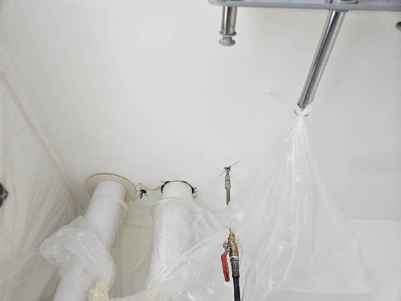 남동 배관 세척 작업